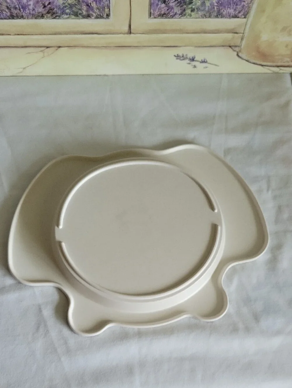 Gray Elephant Kids Plate - Cute Animal Dinnerware